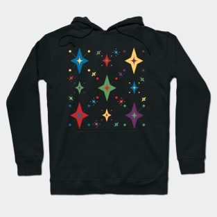 Mid Century Modern Cosmic Stars Hoodie